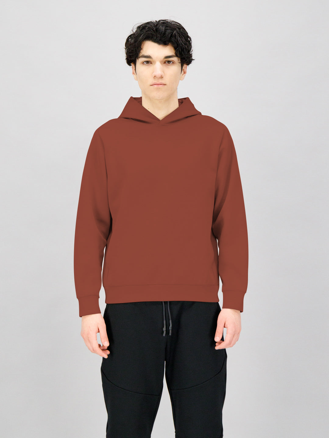 UNIHOODIE BRUNT BRICK