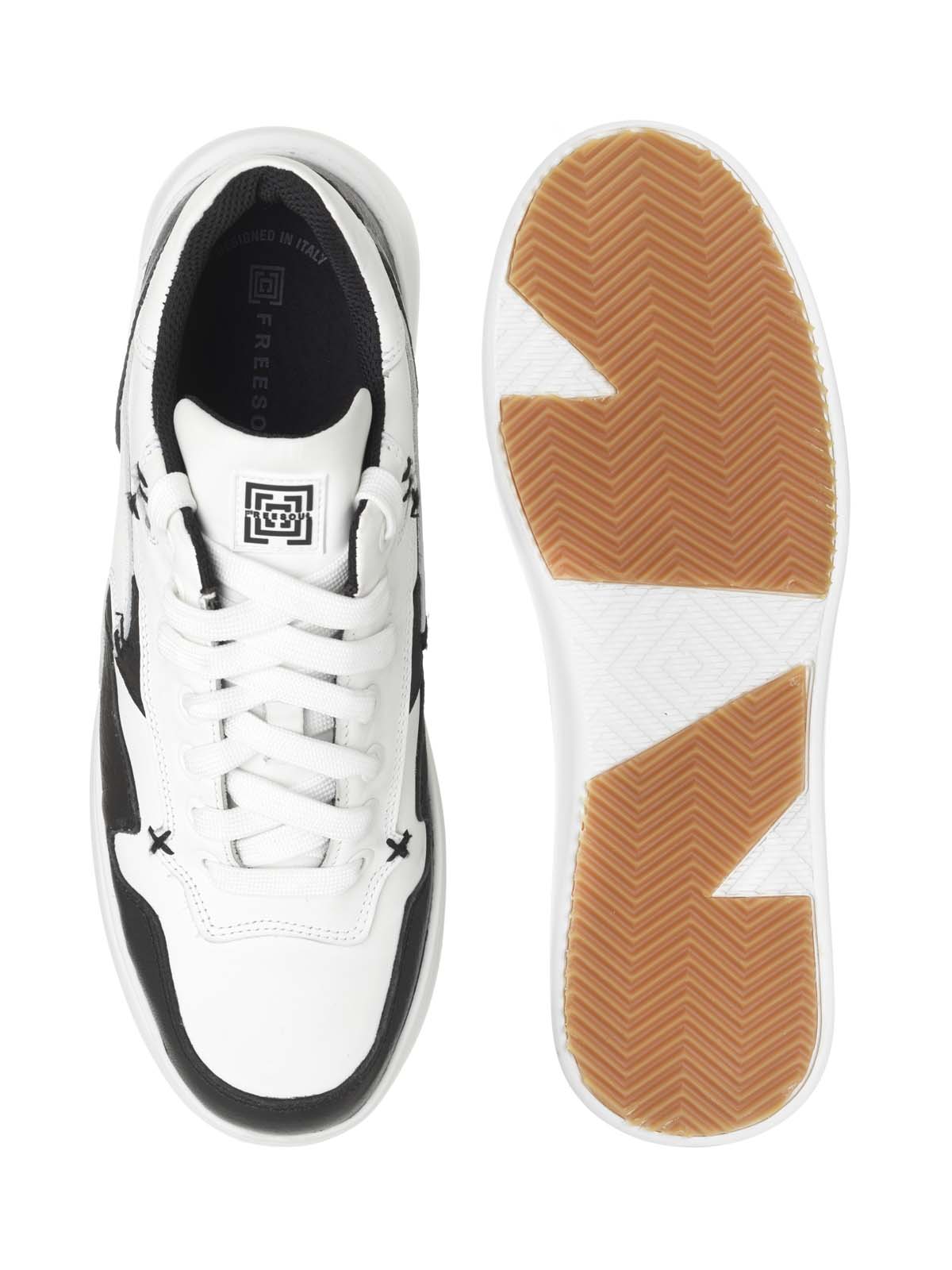 FREEDOR LEATHER WHITE BLACK