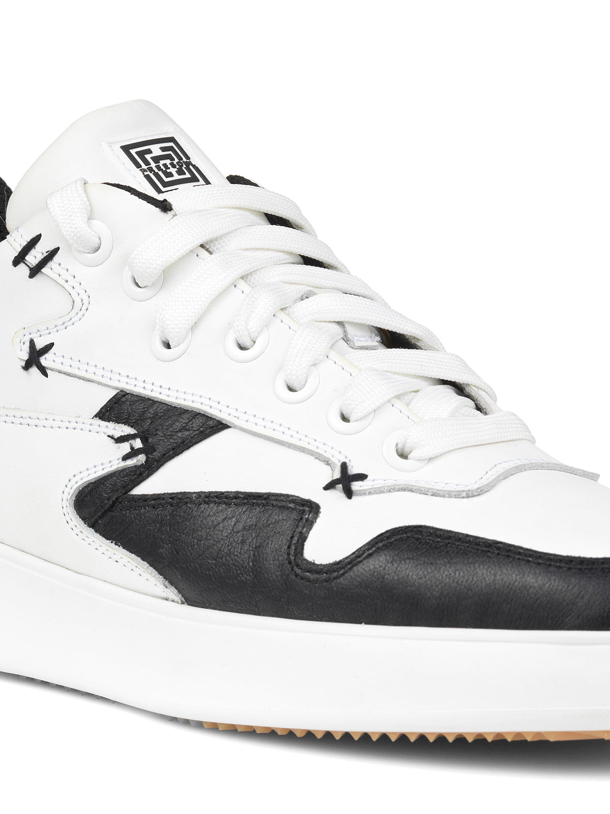 FREEDOR LEATHER WHITE BLACK
